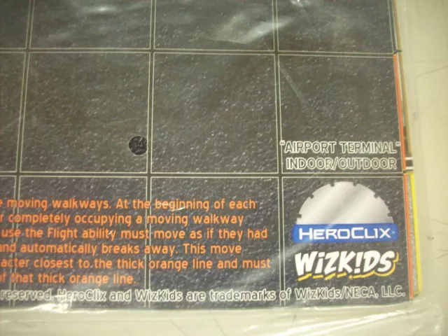 Heroclix Map "Airport Terminal" Indoor/Outdoor NEW Unused Wizkids (2010)