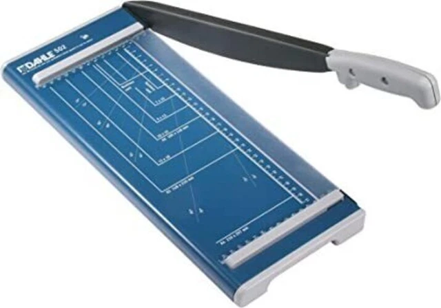 Dahle 502 Papierschneider (Bis DIN A4, 8 Blatt Schneidleistung) blau