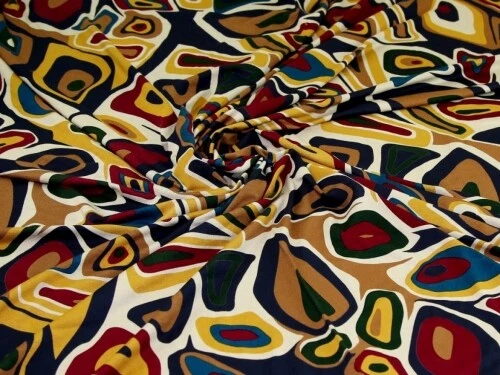 Minerva Viscose Jersey Stretch Knit Fabric Navy - per metre