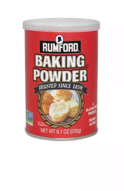 RUMFORD non gmo Baking Powder 8.1 oz. Aluminum Free Baking Powder Exp 2025
