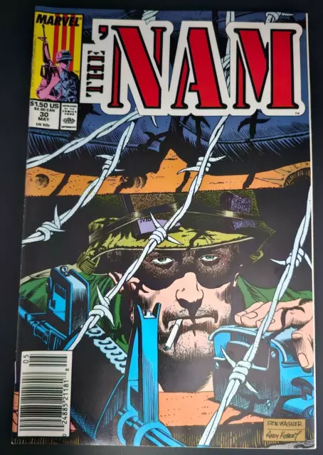 THE 'NAM Marvel Comics No. 30 "Bunker" 1989 Doug Murray RAW THE 'NAM Marvel Comics No. 30 "Bunker" 1989 Doug Murray RAW