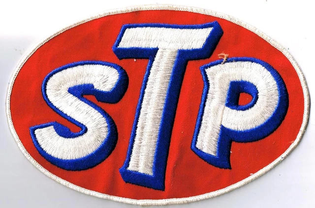 Vintage Advertising Patch STP Motor Oil 5.5" x 8.25"