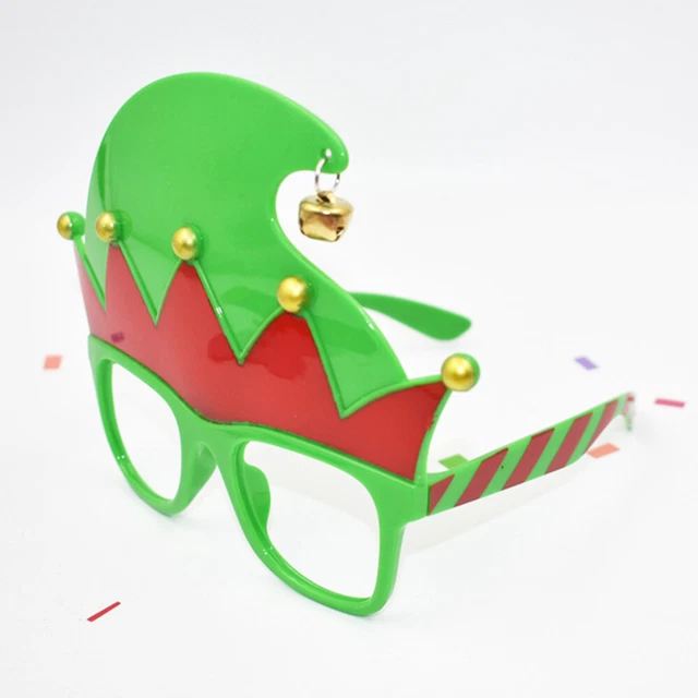 Lovely Christmas Elf Glasses Frame Photo Props Party Favors Supplies for Kids