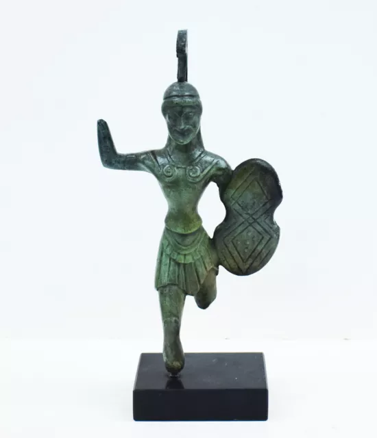 Trojan War Bronze Figurine - Ancient Greek Warrior sculpture - Homer iliad