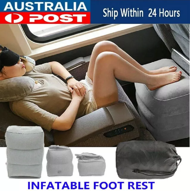 NEW Inflatable Foot Rest Travel Air Pillows Cushion Office Home Footrest Pillow