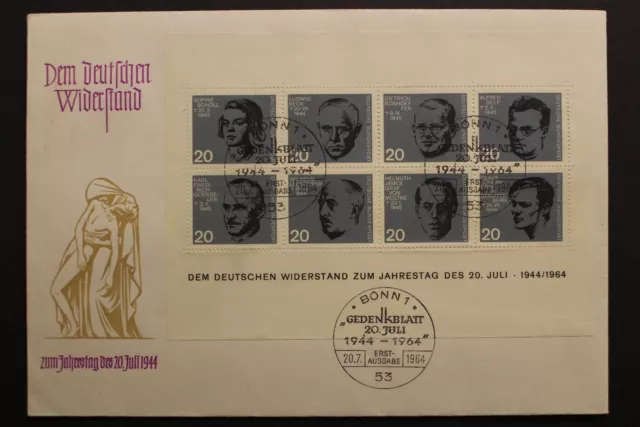 Deutschland (BRD), MiNr. Block 3, ESST Bonn, FDC - 658116