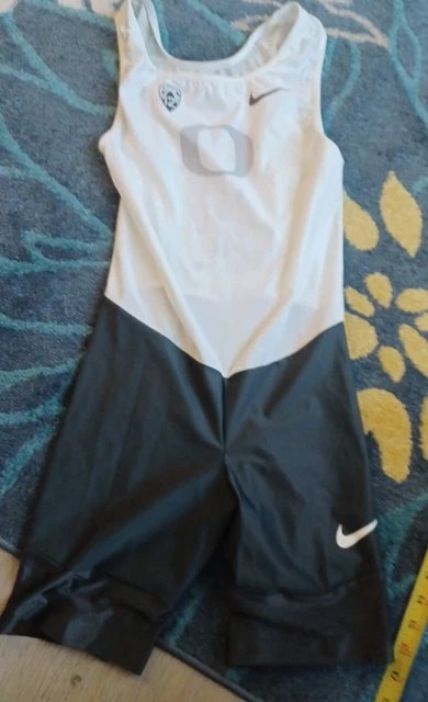 Nike Oregon Ducks Mens Sz Small  Team Issued Track & Field Speedsuit Singlet Top