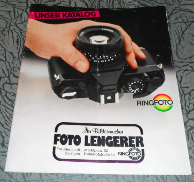 dachbodenfund prospekt katalog ring foto  kamera zubehör heft alt werbung 1980er