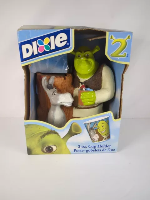 Shrek 2 & Donkey Collectible DIXIE CUP Holder Dispenser 2004 DREAMWORKS Party