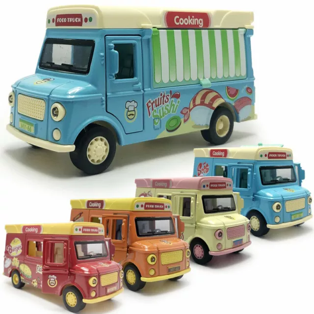 1:36 Eiswagen Imbisswagen Food Truck Die Cast Modellauto Kinder Spielzeug Auto