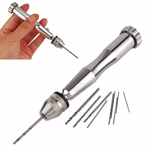 Power tools Mini Hand Drill Supplies Micro Bits Aluminum Pin Hand Push Chuck