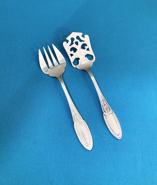 Couverts de service à petit four ERCUIS modèle EMPIRE métal argenté pelle