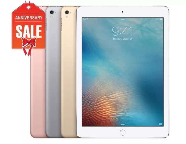 Apple iPad Pro 1st 32GB 64GB 128GB, Wi-Fi 9.7" Touch ID ROSE GOLD GRAY SILVER