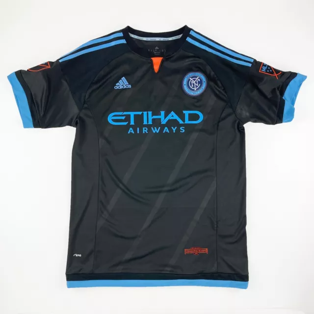 New York City FC 2015 Andrea Pirlo Inaugural Black Away Jersey Medium NYCFC