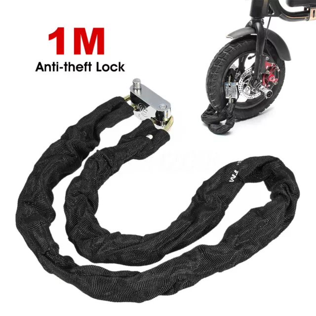 Heavy Duty Strong Motorcycle Motorbike Bike Door Security Chain And Padlock Lock