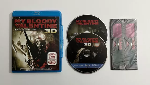 My Bloody Valentine 3D - Blu-Ray Combo Pack - Jensen Ackles w/ 3D Glasses Horror