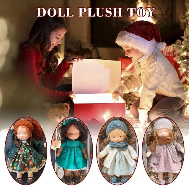 Handmade Waldorf Dolls Toys Knitted Doll Handmade Plush Doll Kid Christmas Gift