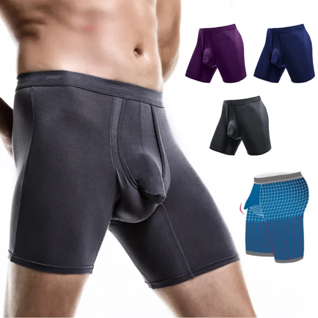 SOUS-VÊTEMENTS HOMMES BOXER short sépare scrotum coton modal sous-vêtements  hommes sexy EUR 4,46 - PicClick FR