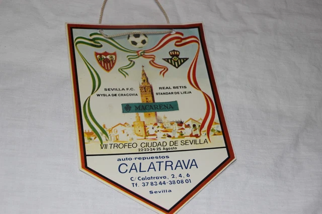 Fanion Getafe CF Vs Sevilla FC – Finale Coupe Du Roi 2007 – 10x9 Cm