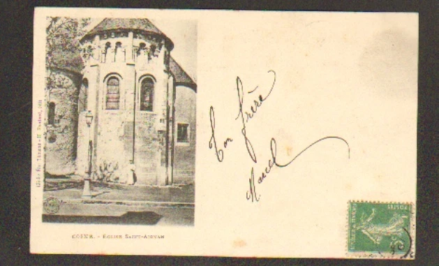COSNE (58) EGLISE SAINT-AIGNAN avant 1904