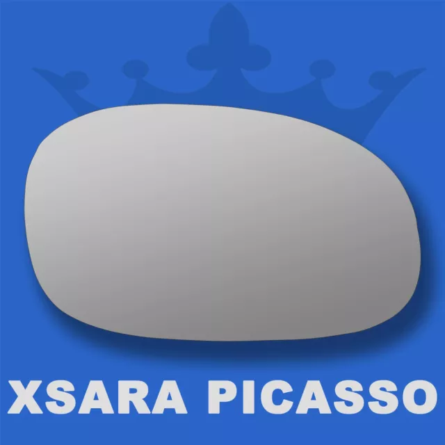 Citroen Xsara Picasso wing door mirror glass 99-08 Right Driver side Spherical