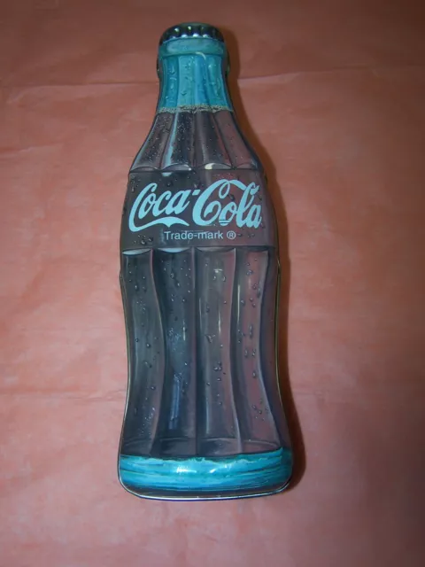 Coca Cola Bottle Shaped Tin Box 1996 