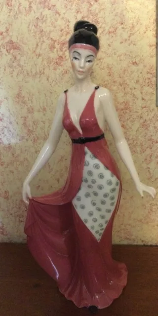 RODIN  Figurine, Beautiful Lady,   Signed & Rare (Tupton Ware).  12.5 Inc LGE