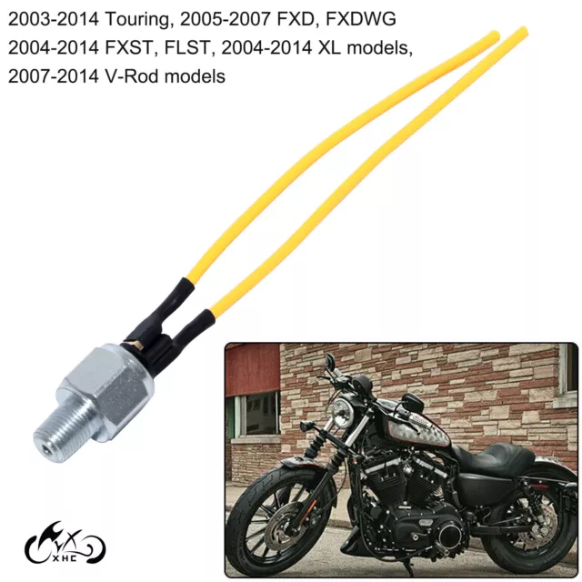 Hydraulic Brake Stop Light Switch Cable For Harley Softail Dyna Touring FLHT FXD