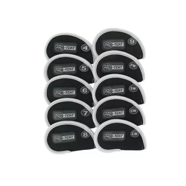 Pro-Tekt Golf Neoprene Iron Headcovers 4-LW (Silver)