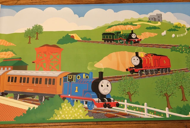 Thomas The Tank Engine Wallpaper Border 30’ X 18” Prepasted Strippable