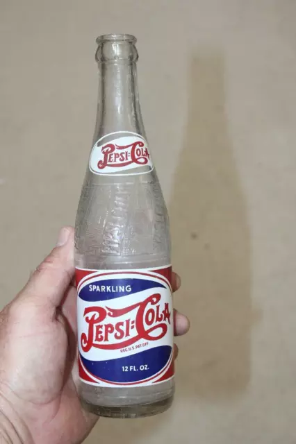 Fayetteville Nc Pepsi Cola Bottle Red White Blue 12 Oz Acl Double Dot