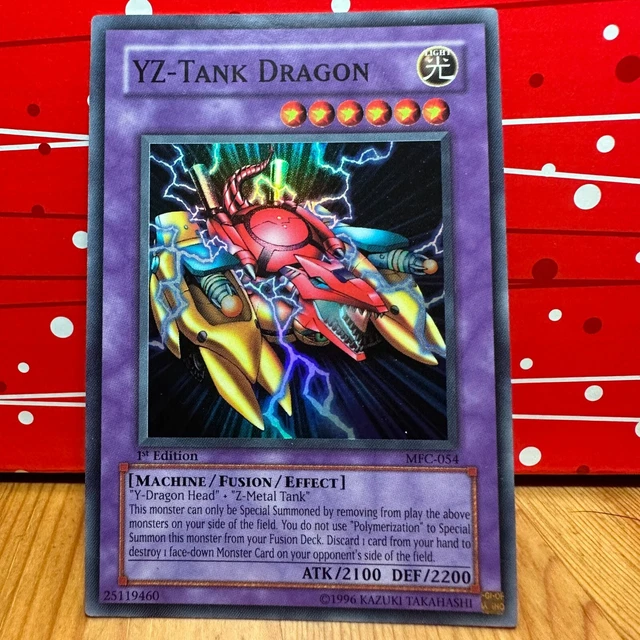 YUGIOH TCG 1st EDITION MFC-054 YZ-TANK DRAGON SUPER RARE FUSION CARD