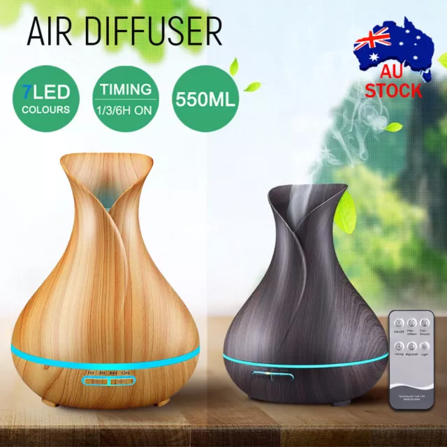 Essential Oil LED Ultrasonic Aroma Aromatherapy Diffuser Air Humidifier Purifier