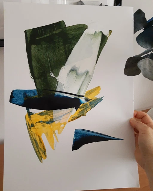 Modern abstract, acrylic,paper, 30cm×42cm