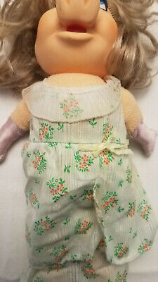 1980 Miss Piggy DressUp Doll Plush Vintage Muppets Fisher Price 890 Garden Party 3