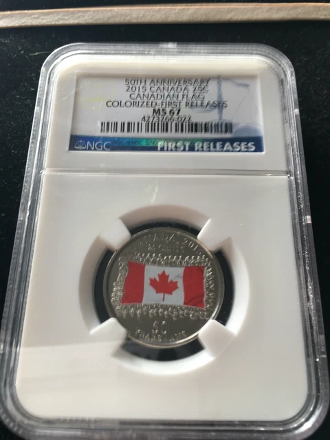 2025 CANADA 50 Cent Ngc Ms67 First Releases Coat Of Arms