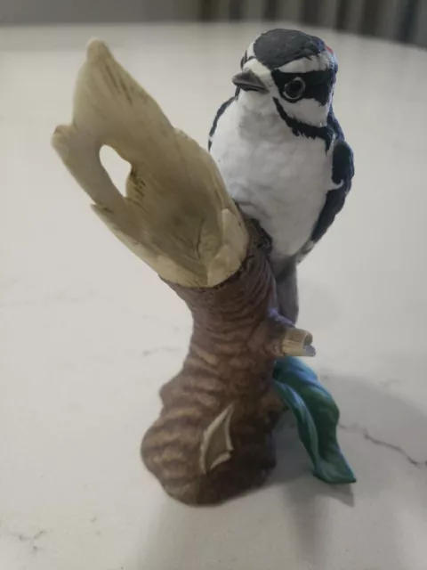 Lenox Downy Woodpecker Fine Porcelain Garden Birds Figurine 1989