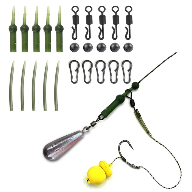 Ensemble Crochet Vis, Arrêt Caoutchouc Pêche Carpe - Test Et Avis