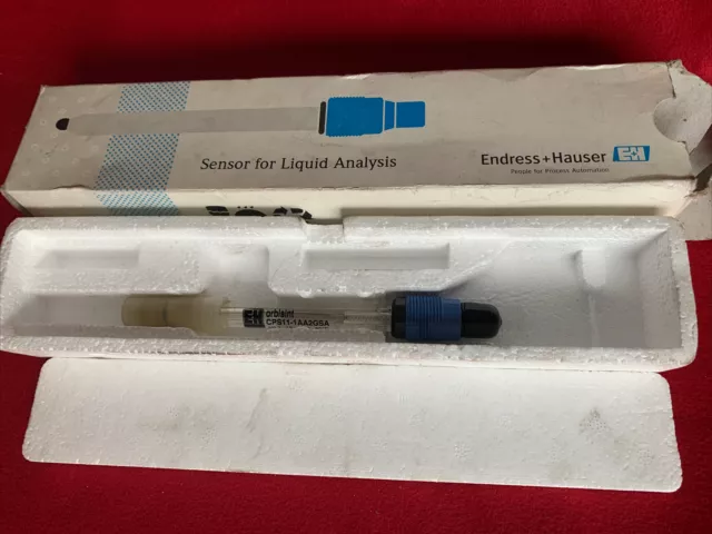 Endress & Hauser CPS11-1AA2GSA Liquid Sensor pH 1 to 12, -15 to 80 degrees C