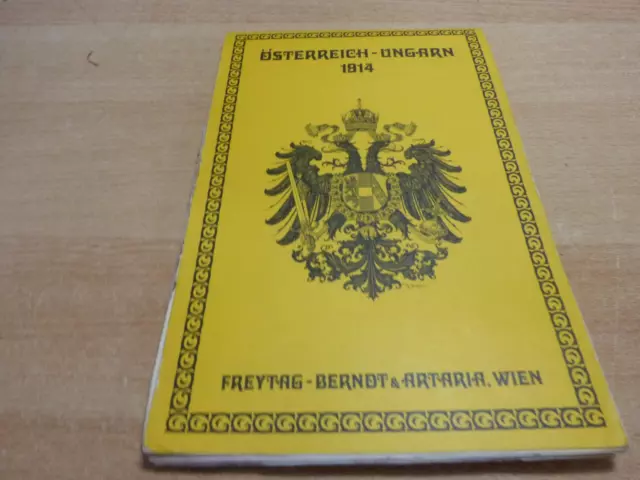 alte Reprint Karte Fretag - Berndt & Artaria Österreich - Ungarn 1914