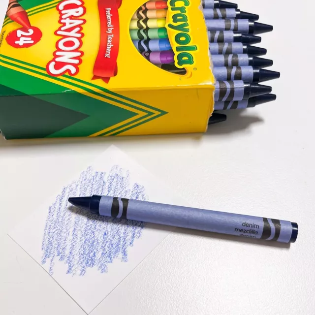 Bulk Crayola Crayons - Blue - 24 Count - Single Color Refill x24