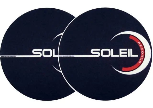 2x Slipmats - Soleil | Doppelpack Slipmat für Plattenspieler Turntable NEU&OVP