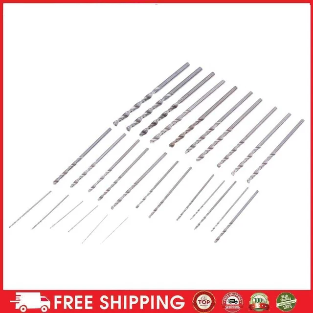 28pcs Mini Drill Bit High Hardness 0.3-3.0mm Twist Drill Woodworking Accessories