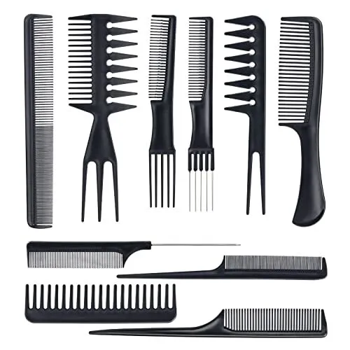 Oneleaf Styling Hair Comb 10PCS Hair Stylists Professional Styling Comb Set