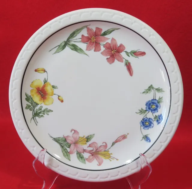Vintage Southern Pacific China 9-1/2" Plate - Prairie-Mountains Wildflower -Nice