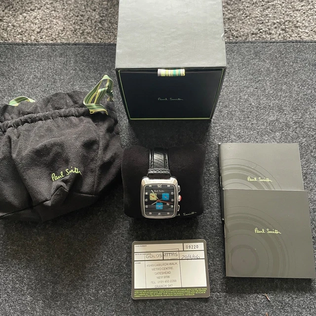 PAUL SMITH SILVER Purple Net Chronograph 254.79 PicClick UK