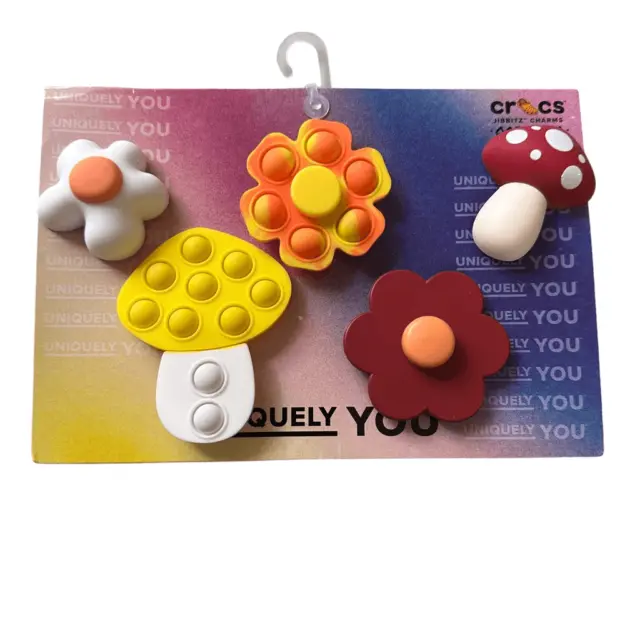 Crocs Shoe Fidget Toys Charm Accessories, Zen Garden Sensory Jibbitz 5 Pack