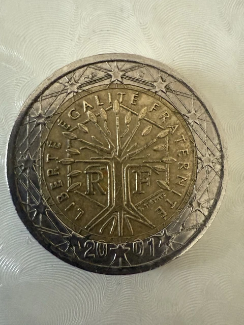 2 EURO MÜNZE Liberte Egalite Fraternite 2001, Frankreich - Selten EUR