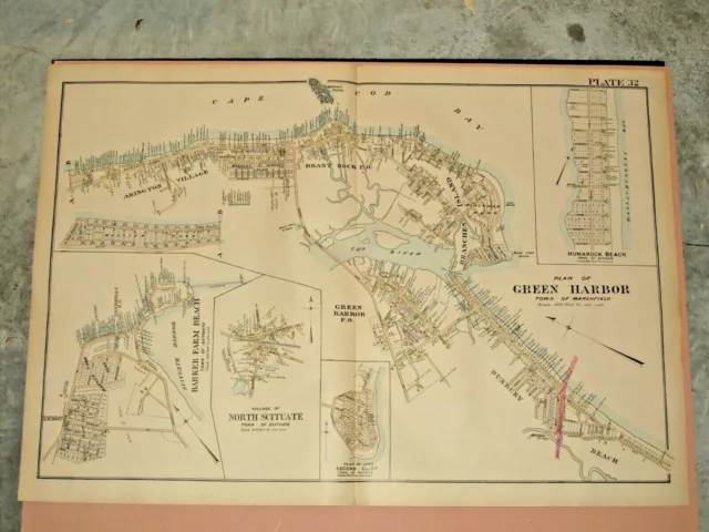 Hanson, Massachusetts 1879 Old Town Map Reprint - Plymouth Co.