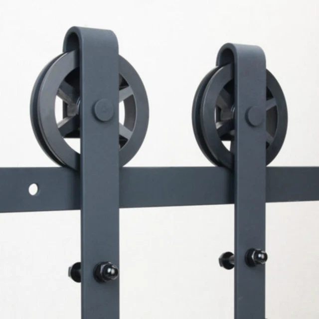 4-16FT  Interior rolling Sliding Barn Wood Door Hardware Track Roller Set Kit